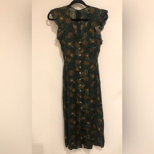 Knot sister dark floral dress